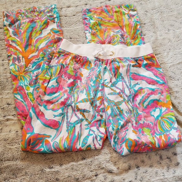 Lilly Pulitzer girls linen beach pants!! - Picture 2 of 4